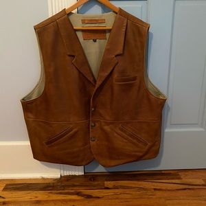 Mens Coronado Leather Co classic vest